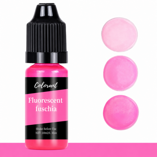 Течен оцветител за восък – Fluorescent Fuschia / Фуксия 10 мл Оцветители за свещи Art, Home & Decor