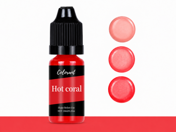 Liquid Wax Dye – Hot Coral 10 ml