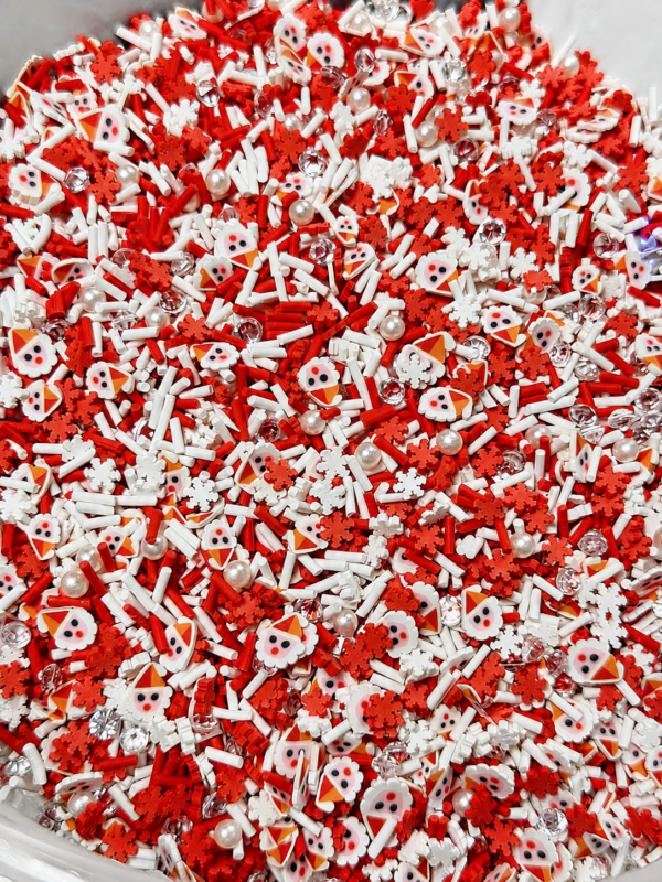 Figurină Fimo – PRT-08 Moș Crăciun Sclipici și mini decorațiuni Art, Home & Decor