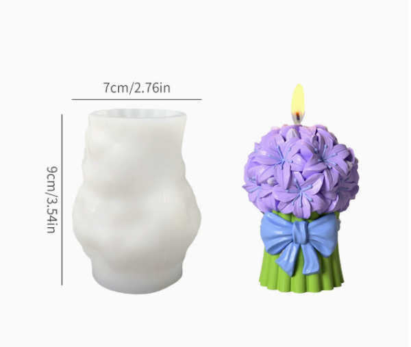 Силиконов молд Букет Лилии 3D №2607134 Молдове /Калъпи за Свещи Art, Home & Decor