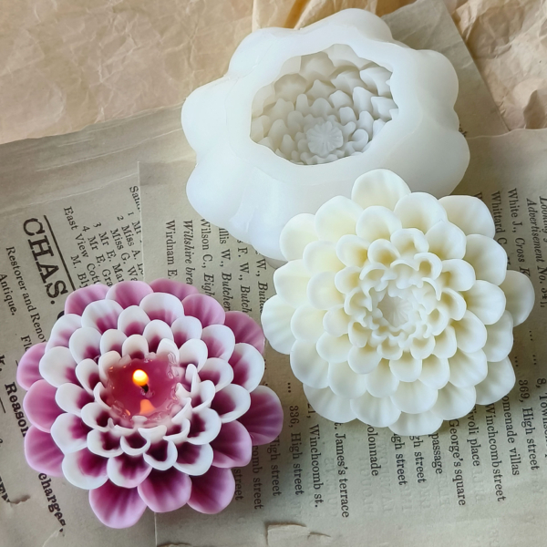 Silicone mold Dahlia 3D №2607130