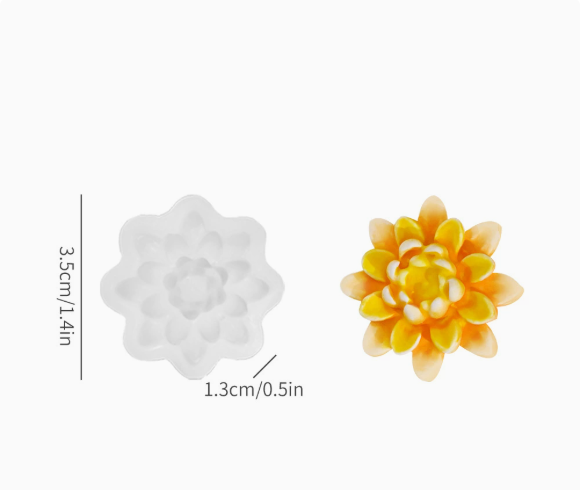 Силиконов молд мини Лилия 3D №2607127 Молдове /Калъпи за Свещи Art, Home & Decor 13 Силиконов молд мини Лилия 3D №2607127 - Image 2