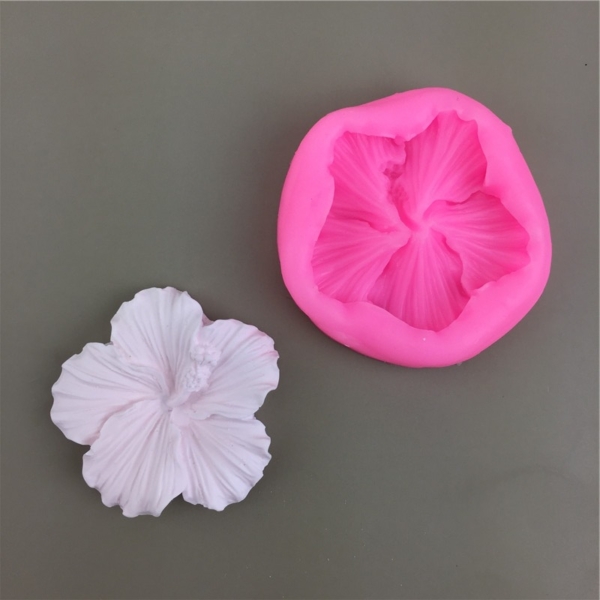 Силиконов молд Хибискус 3D – вид 2 №2607116 Молдове /Калъпи за Свещи Art, Home & Decor