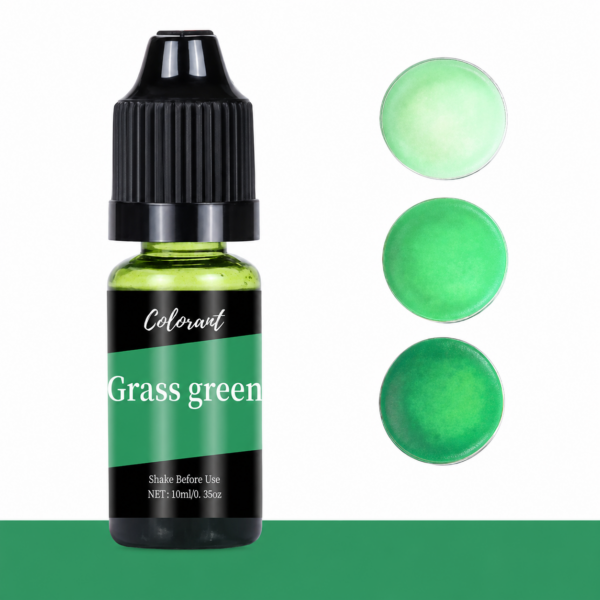 Течен оцветител за восък – Grass Green / Тревисто Зелен 10 мл Оцветители за свещи Art, Home & Decor